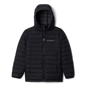 Chlapecké Bundy Columbia Powder Lite Hooded Černé DBGOAT369